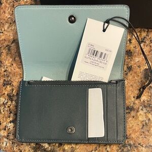 Coach Blue and Gray Card Case